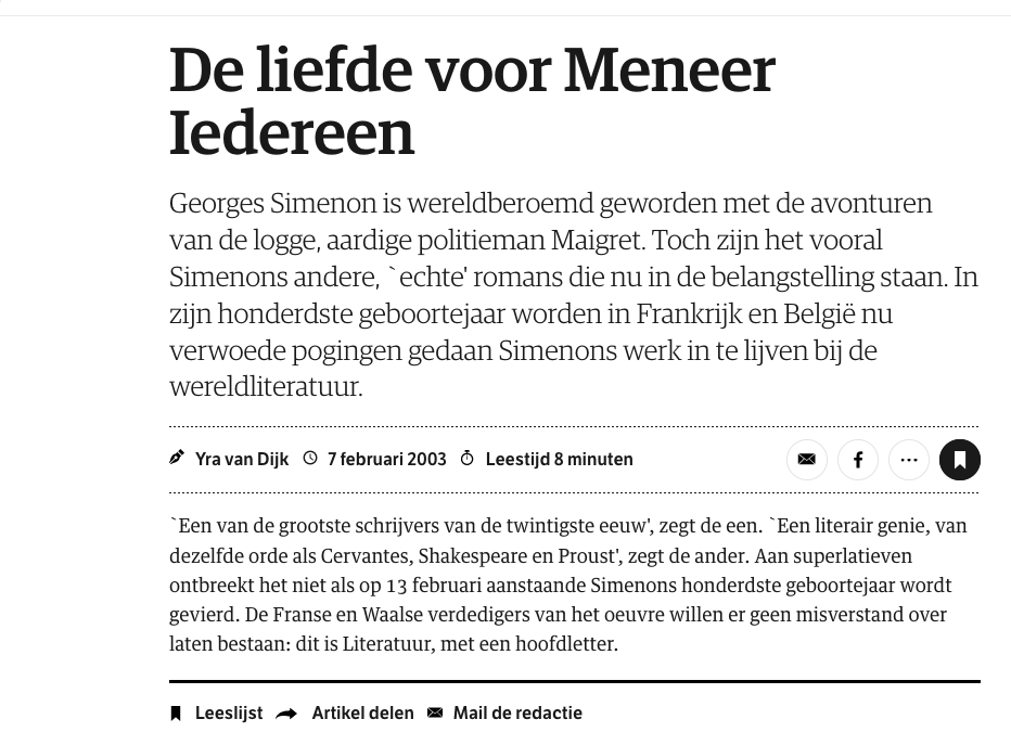 De liefde voor Meneer Iedereen
