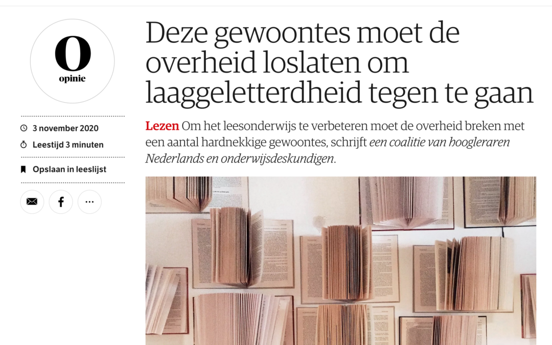 Deze gewoontes moet de overheid loslaten om laaggeletterdheid tegen te gaan