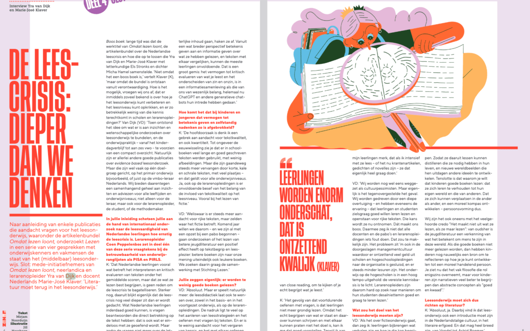 Leerlingen worden enorm onderschat: Interview in ‘Lezen’